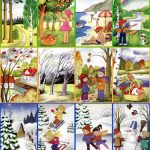 Времена года для детского сада – картинки, рисунки023