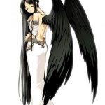 Девушки аниме с темными волосами   черными019