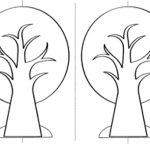 Шаблон дерево для аппликации распечатать — для детей
