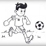 Картинка мальчик играет в мяч   рисунок025