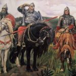 Картинки русских богатырей для раскраски   красивых020