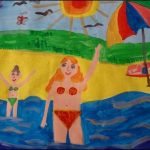 Лето на море детские рисунки   картинки027