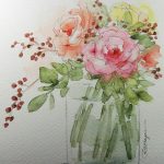 Картины акварелью цветы — милые рисунки