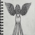 Картинки ангел нарисованный карандашом 012