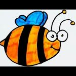 рисунки пчел для детей 003
