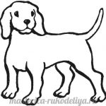 Рисунки контурные собаки и животные004