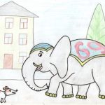 Картинки иллюстрации к басне крылова слон и моська 023