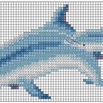 Красивые картинки схема вышивки дельфин018