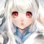 Арты аниме девочка с красными глазами (9)