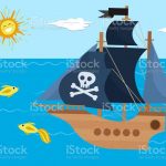 Пиратский корабль, картинки для детей 20
