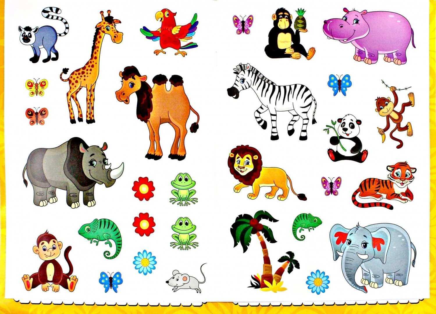 Картинки для детей с животными в зоопарке 017