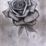Красивые рисунки букета роз для срисовки 020