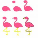 Красивые рисунки фламинго для рисования 016
