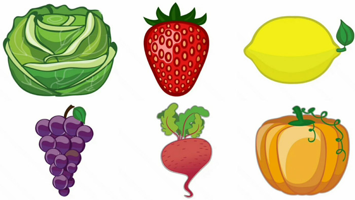 Цветные овощи и фрукты картинки для детей - красивые и прикольные 7