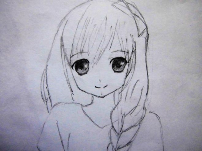 Как нарисовать милую аниме девушку