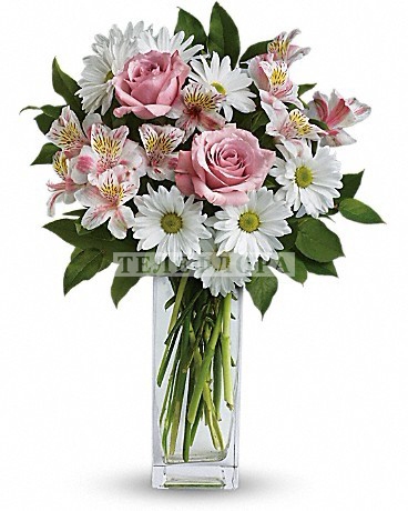 Букеты с альстромерией и хризантемами   красивые цветы 004