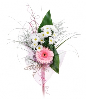 Букеты с альстромерией и хризантемами   красивые цветы 021