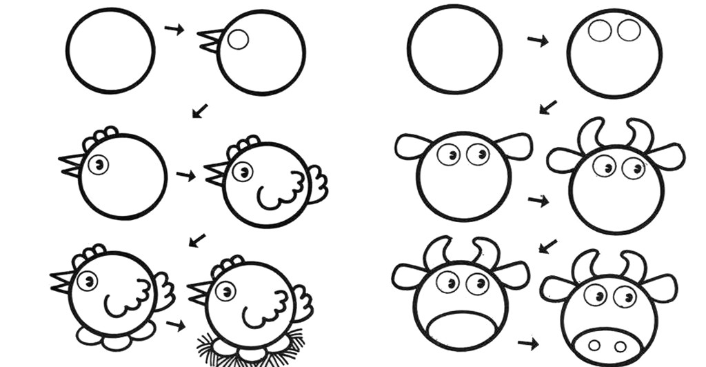 Как нарисовать легко и быстро   для детей 026