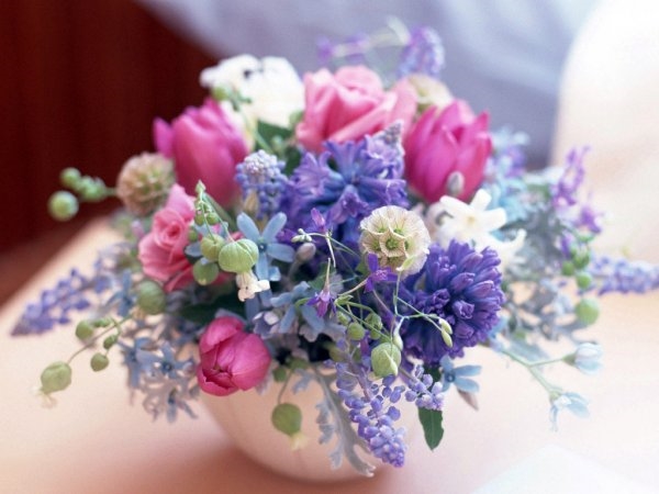 Красивые цветы в вазах фото004