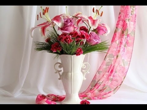 Красивые цветы в вазах фото012