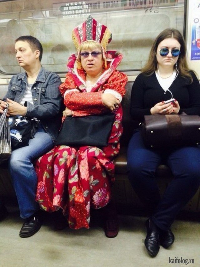 Смешные фото люди в метро   картинки 001
