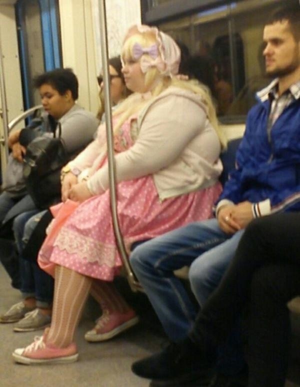 Смешные фото люди в метро   картинки 008