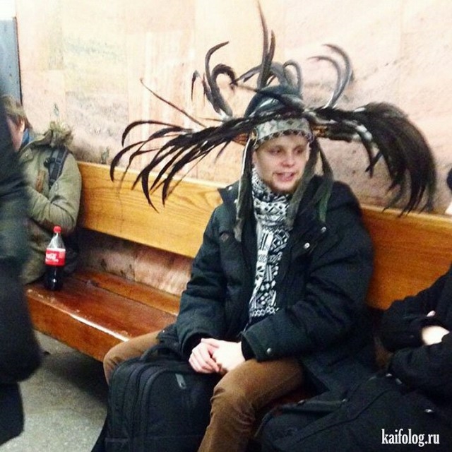 Смешные фото люди в метро   картинки 027