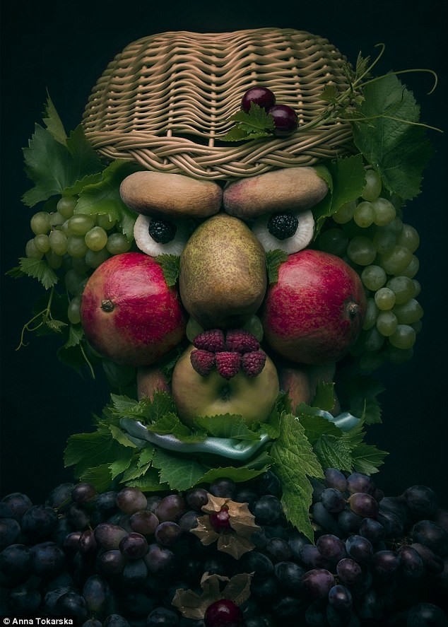Смотреть портреты из овощей и фруктов 002