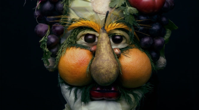 Смотреть портреты из овощей и фруктов 014