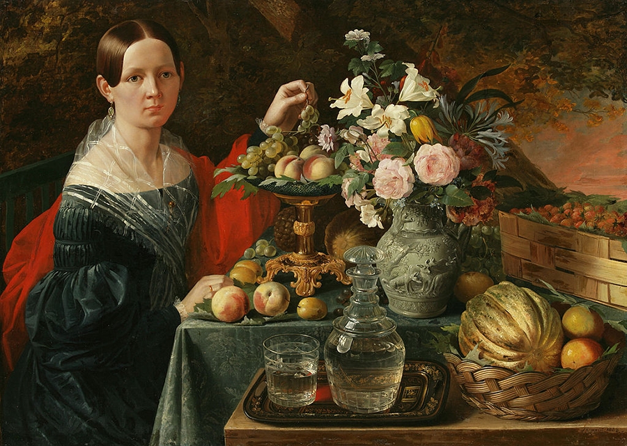 Смотреть портреты из овощей и фруктов 016