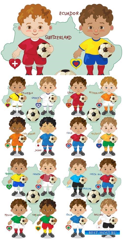 Футбольные картинки для детей нарисованные022