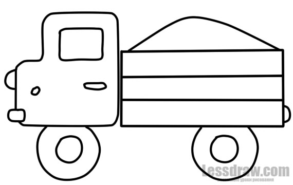 Картинки для детей грузовых машин   рисунки001
