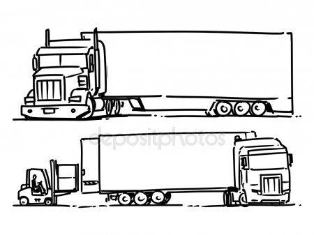 Картинки для детей грузовых машин   рисунки002