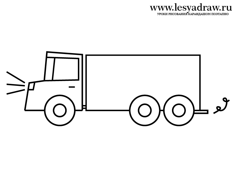 Картинки для детей грузовых машин   рисунки005