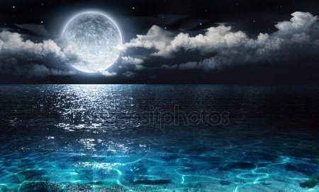 Картинки море ночью   красивые фото016