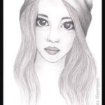 Рисунки девушек карандашом черно-белые — подборка