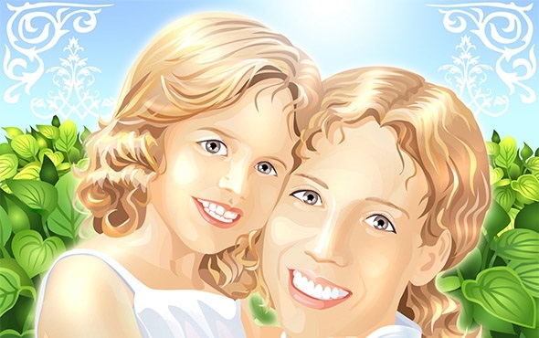 Фото руки мамы и ребенка   рисунки020