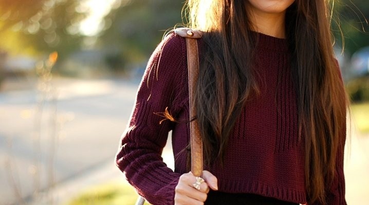 Вишневый свитер019