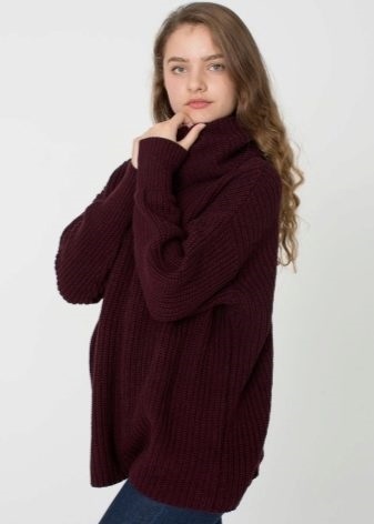 Вишневый свитер025