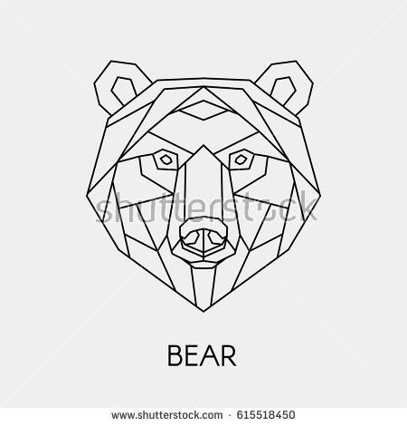 Геометрия тату медведь021