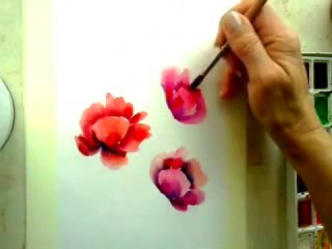 Картины акварелью цветы   милые рисунки (1)