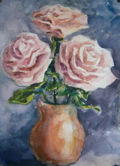 Картины акварелью цветы   милые рисунки (9)