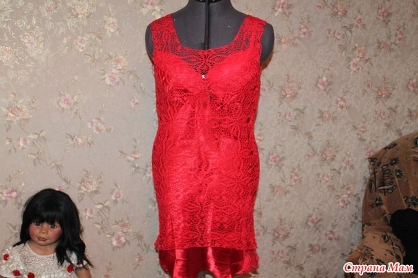 Платье lady in red от автора Олеси Данилюк016