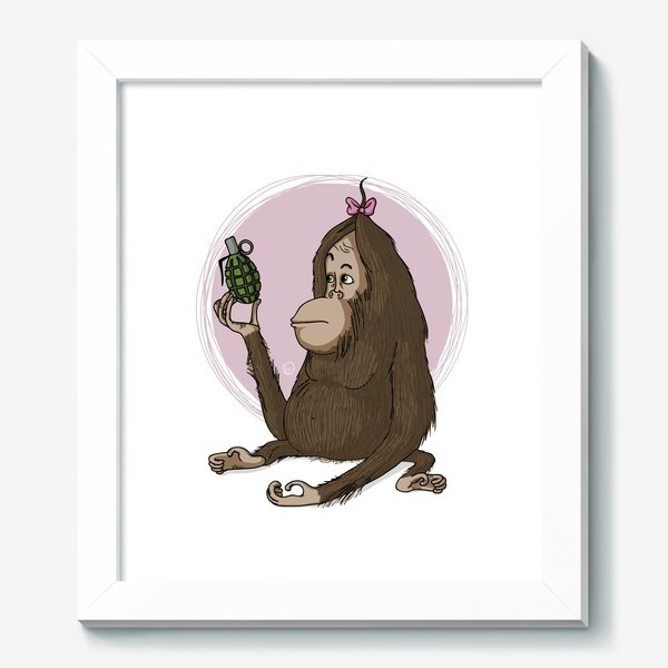 обезьяна с гранатой картинка008