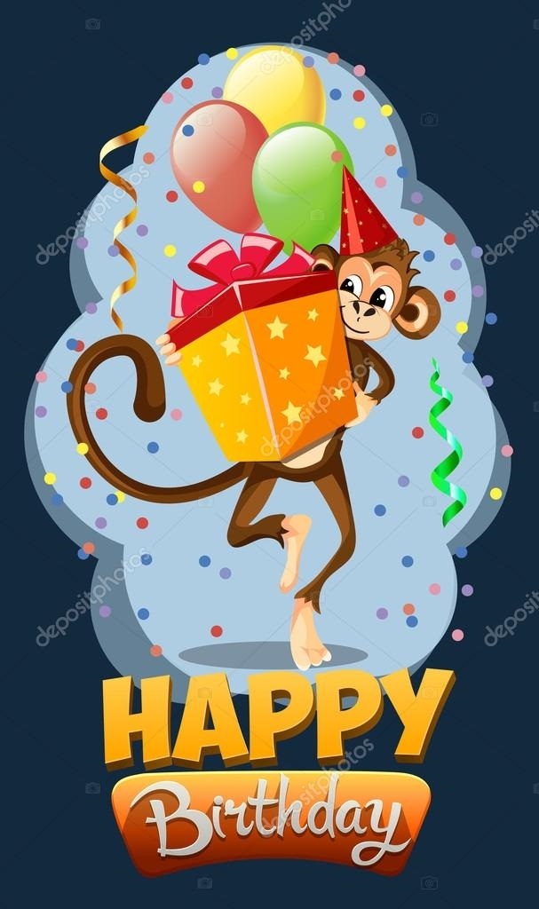 обезьяны с днем рождения картинки005