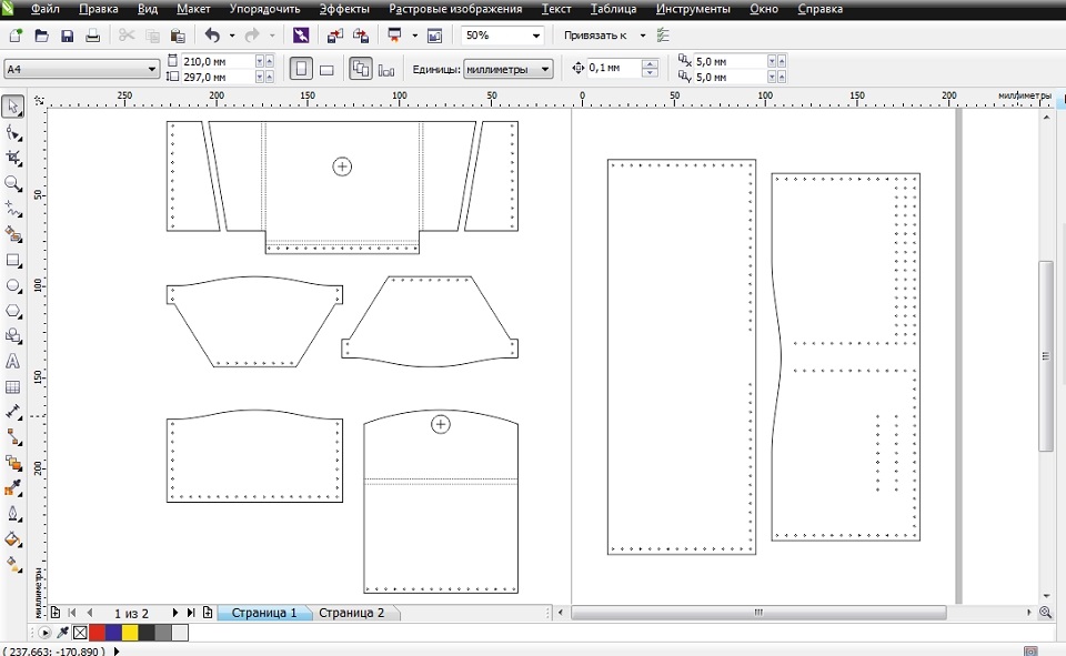 Выкройки портмоне из кожи модели и схемы