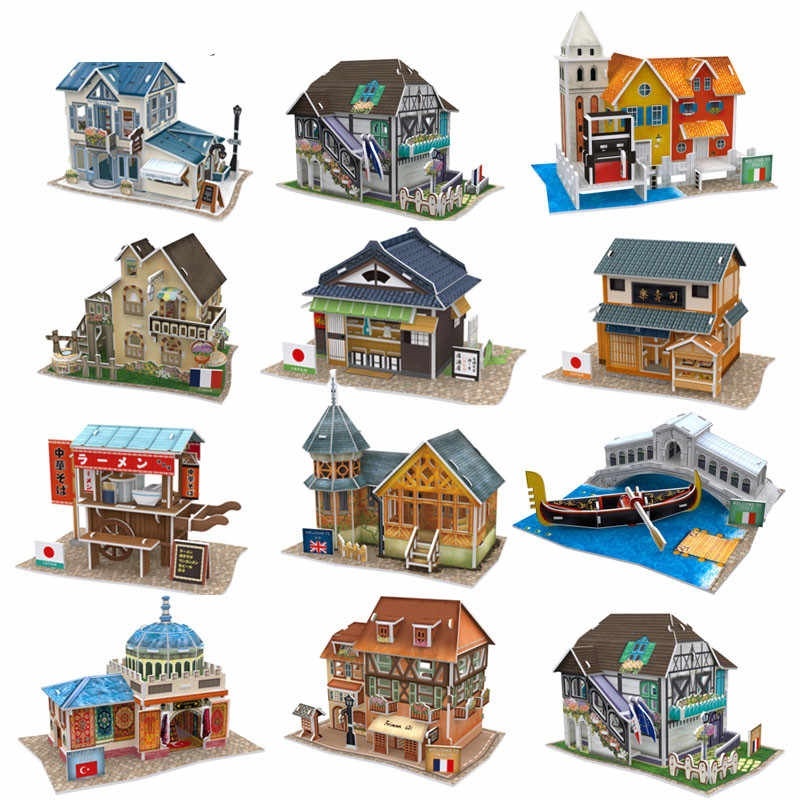 Собери дом. CUBICFUN 3d пазл Venice. 3d Puzzle архитектура мира CUBICFUN. 3d-пазл CUBICFUN дом пианиста (p684h), 105 дет.. Модель домика.