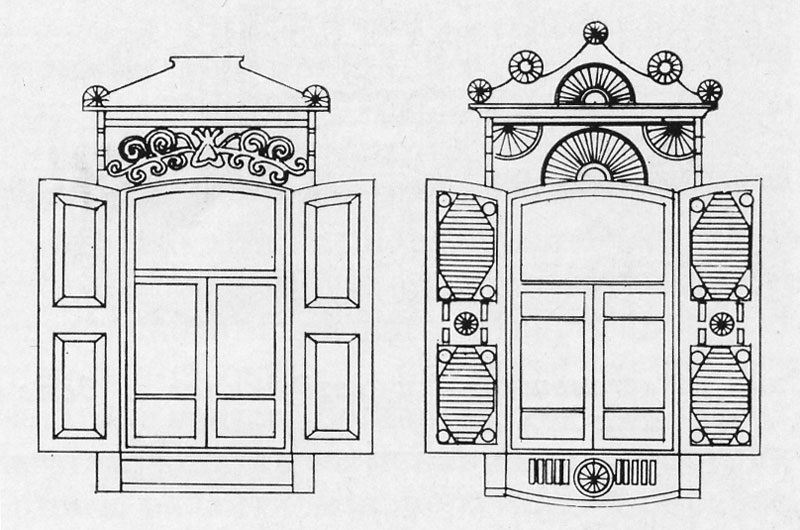 Ставни для окон деревянные рисунок
