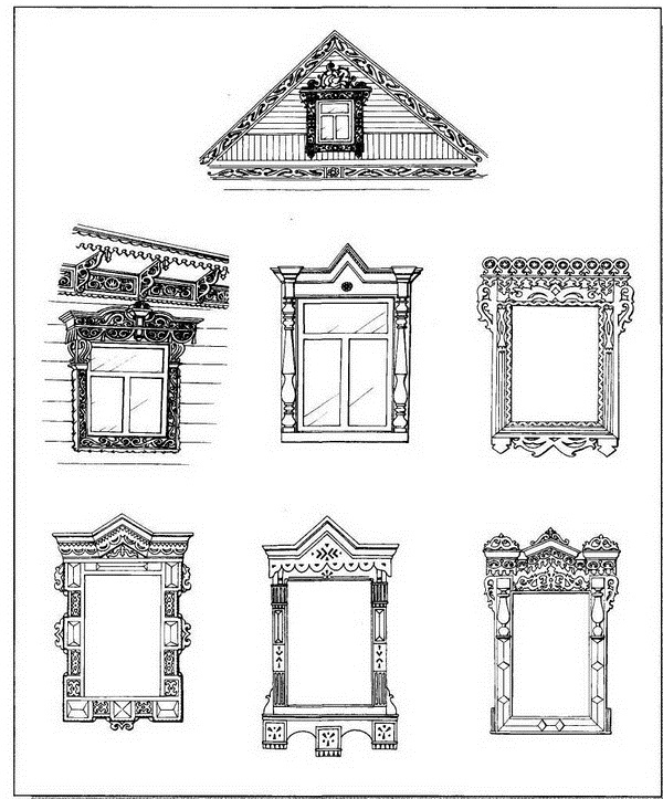 Резные окна рисунок