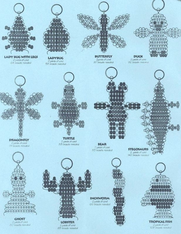 Схемы плетения из бисера для детей 7 лет
